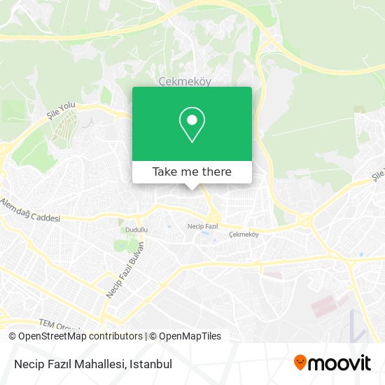 Necip Fazıl Mahallesi map