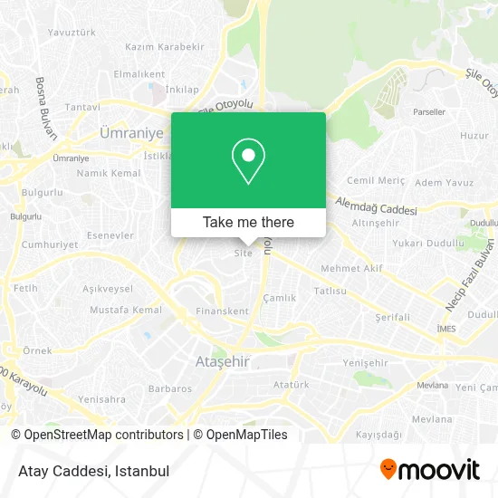 Atay Caddesi map