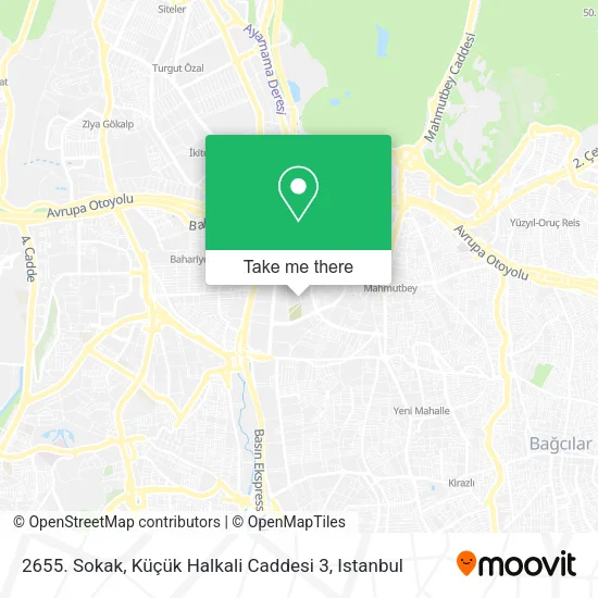 2655. Sokak, Küçük Halkali Caddesi 3 map