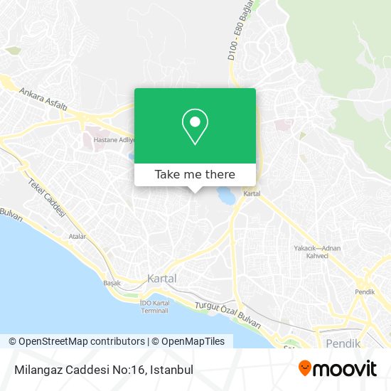 Milangaz Caddesi No:16 map