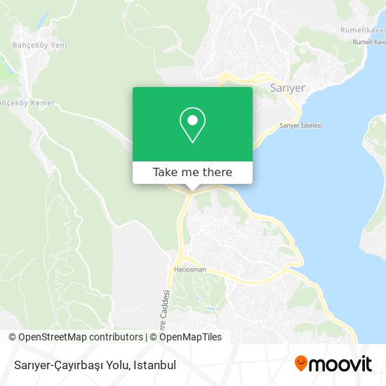 Sarıyer-Çayırbaşı Yolu map