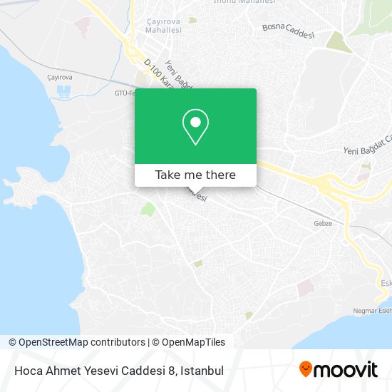 Hoca Ahmet Yesevi Caddesi 8 map