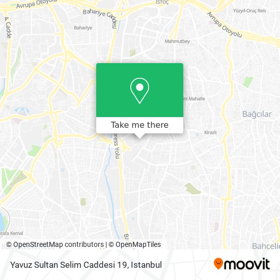 Yavuz Sultan Selim Caddesi 19 map