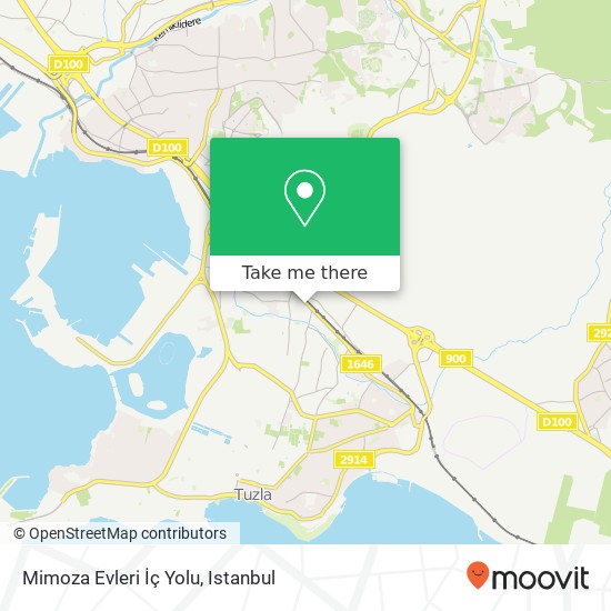 Mimoza Evleri İç Yolu map