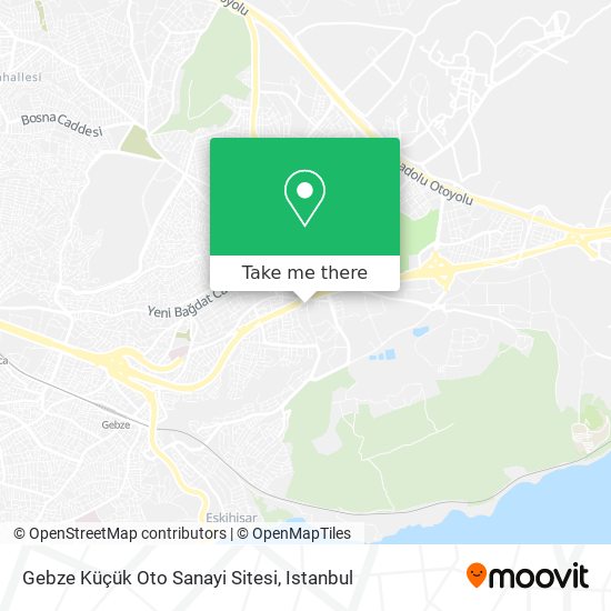 Gebze Küçük Oto Sanayi Sitesi map