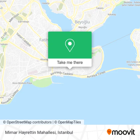 Mimar Hayrettin Mahallesi map