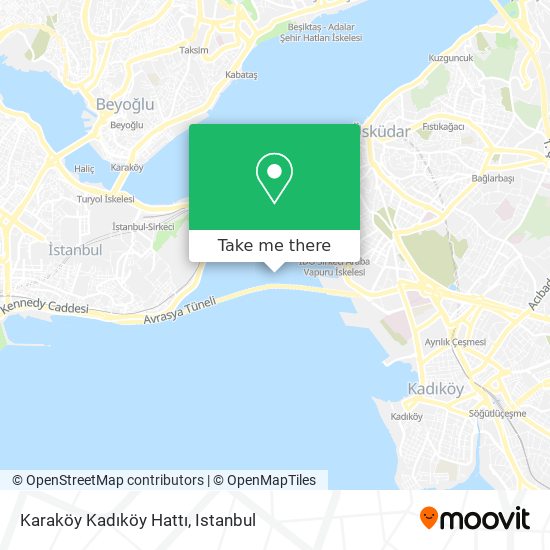 Karaköy Kadıköy Hattı map