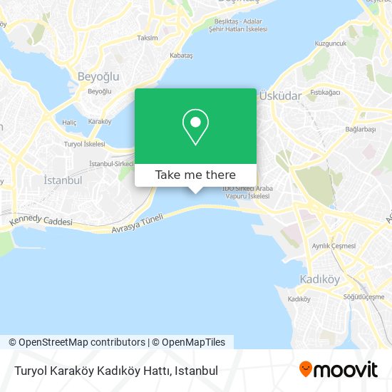 Turyol Karaköy Kadıköy Hattı map