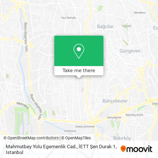 Mahmutbey Yolu Egemenlik Cad., İETT Şen Durak 1 map