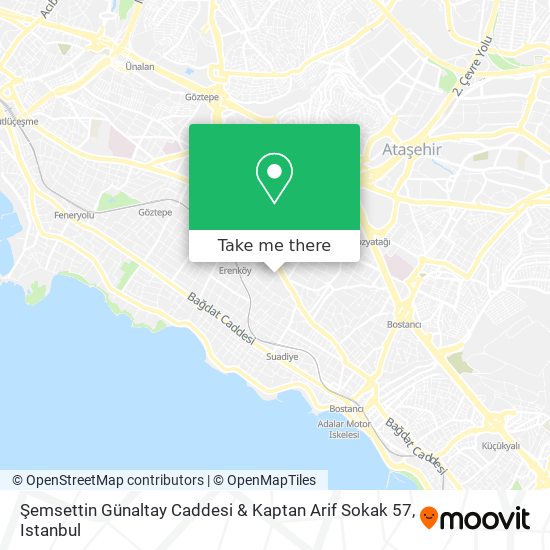 Şemsettin Günaltay Caddesi & Kaptan Arif Sokak 57 map