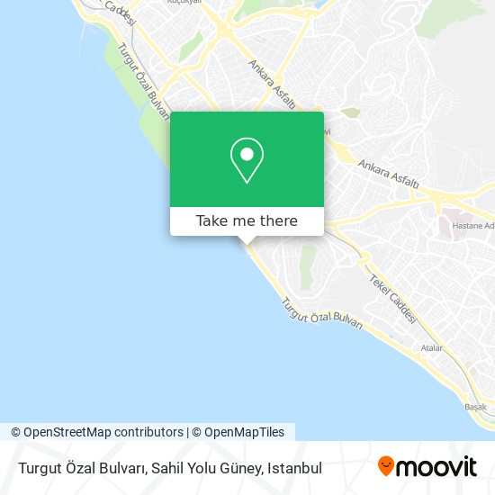 Turgut Özal Bulvarı, Sahil Yolu Güney map