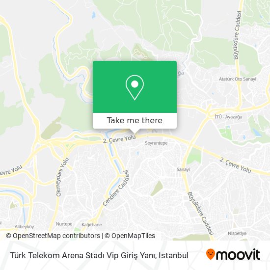 Türk Telekom Arena Stadı Vip Giriş Yanı map