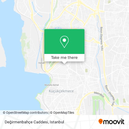 Değirmenbahçe Caddesi map
