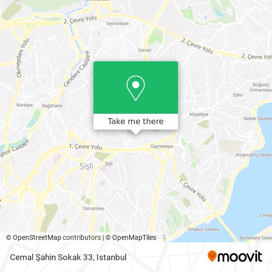 Cemal Şahin Sokak 33 map