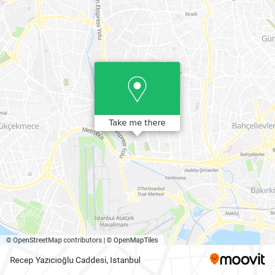 Recep Yazıcıoğlu Caddesi map