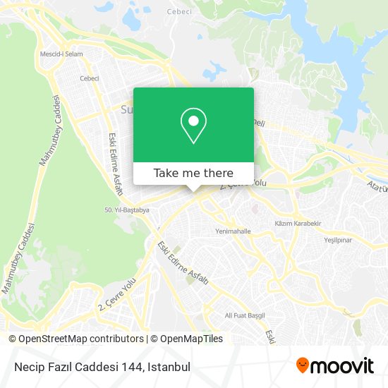 Necip Fazıl Caddesi 144 map