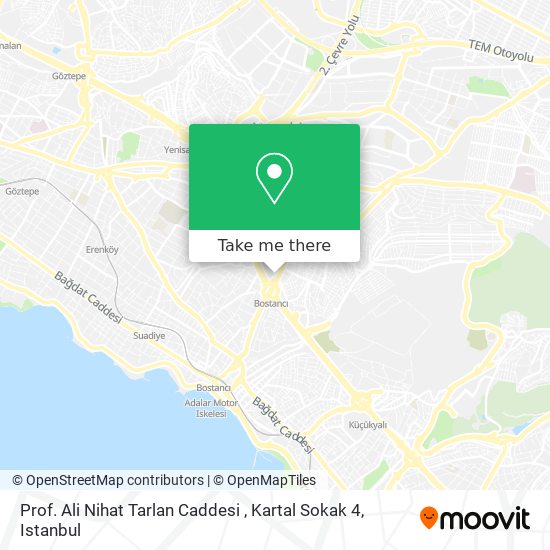 Prof. Ali Nihat Tarlan Caddesi , Kartal Sokak 4 map