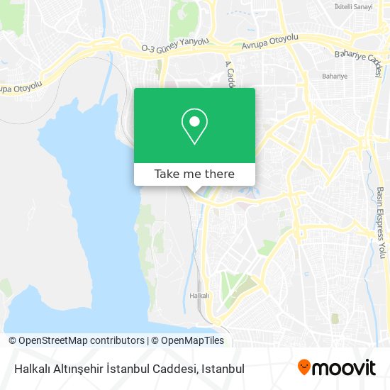 Halkalı Altınşehir İstanbul Caddesi map