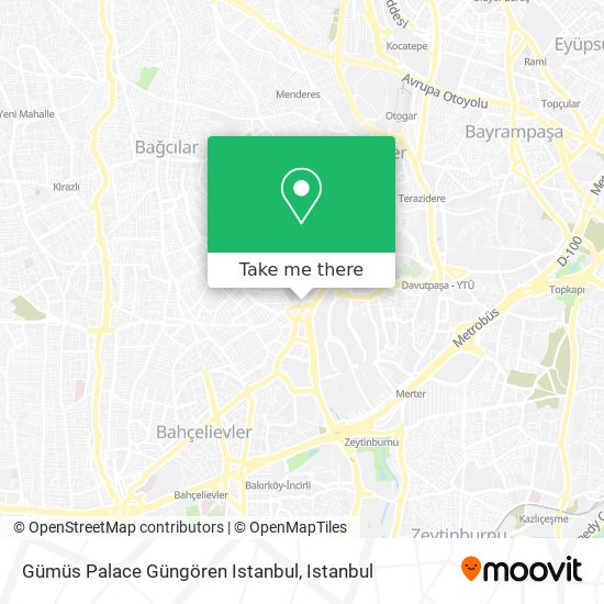 Gümüs Palace Güngören Istanbul map