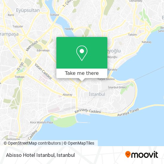 Abisso Hotel Istanbul map