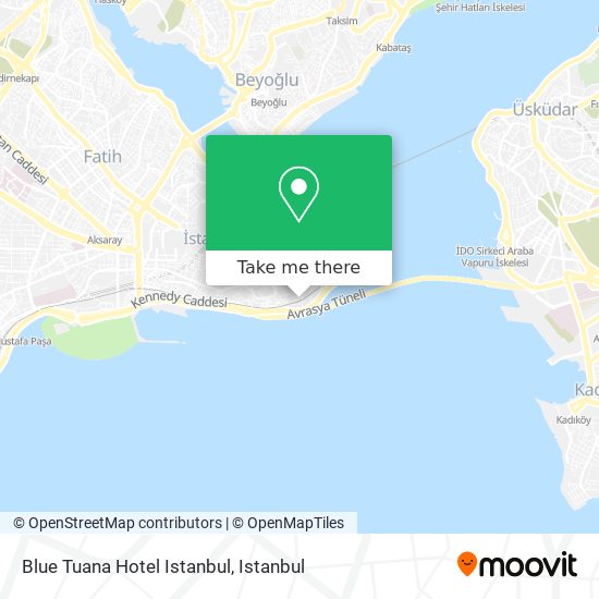 Blue Tuana Hotel Istanbul map