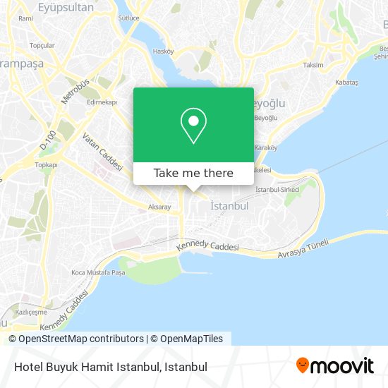 Hotel Buyuk Hamit Istanbul map