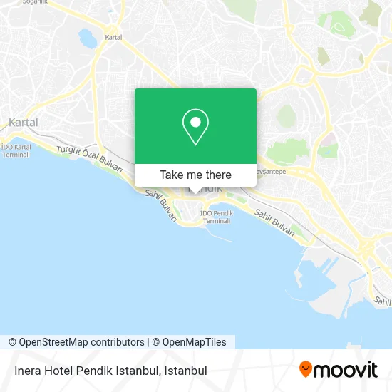 Inera Hotel Pendik Istanbul map