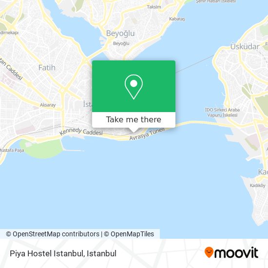 Piya Hostel Istanbul map