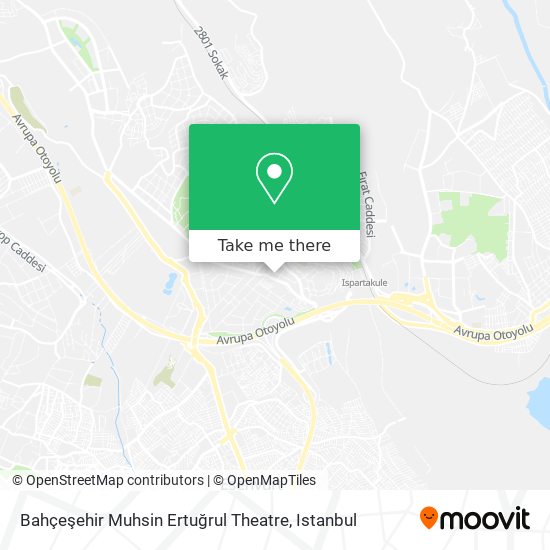 Bahçeşehir Muhsin Ertuğrul Theatre map