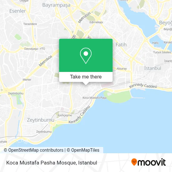 Koca Mustafa Pasha Mosque map