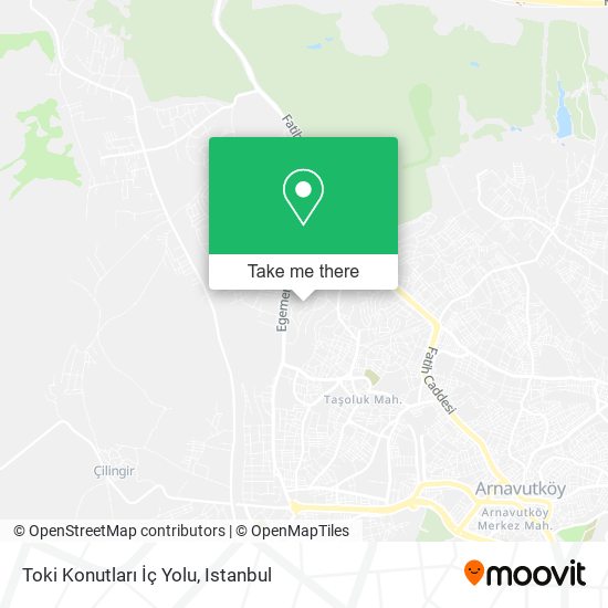 Toki Konutları İç Yolu map