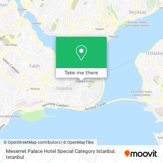 Meserret Palace Hotel Special Category Istanbul map