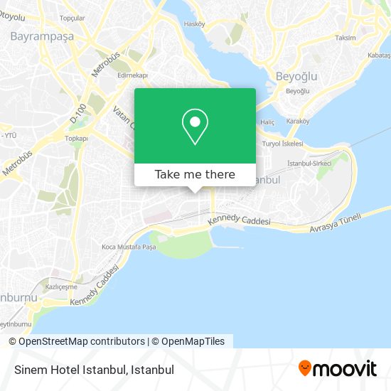 Sinem Hotel Istanbul map