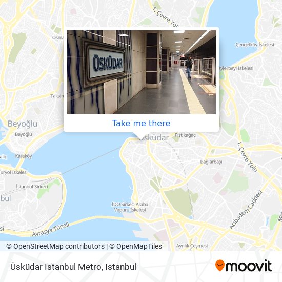 Üsküdar Istanbul Metro map