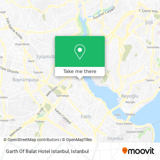 Garth Of Balat Hotel Istanbul map