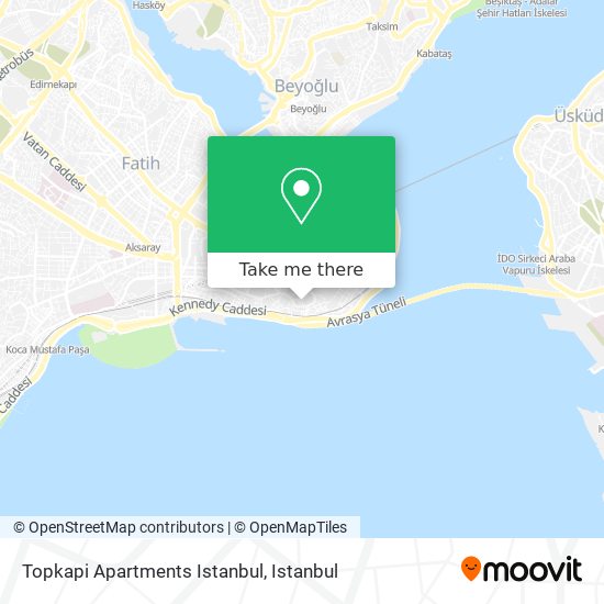 Topkapi Apartments Istanbul map