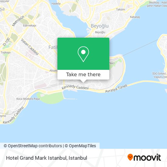 Hotel Grand Mark Istanbul map