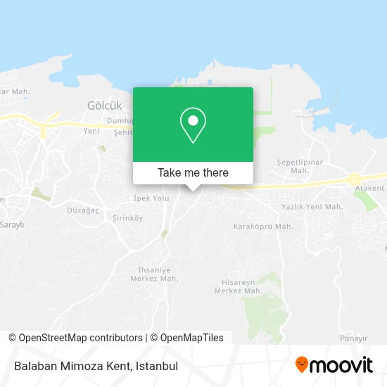 Balaban Mimoza Kent map