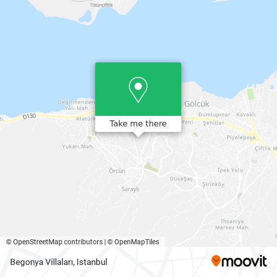 Begonya Villaları map