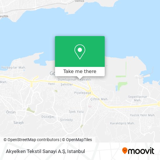 Akyelken Tekstil Sanayi A.Ş map