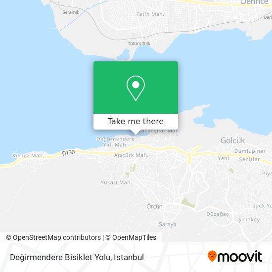 Değirmendere Bisiklet Yolu map
