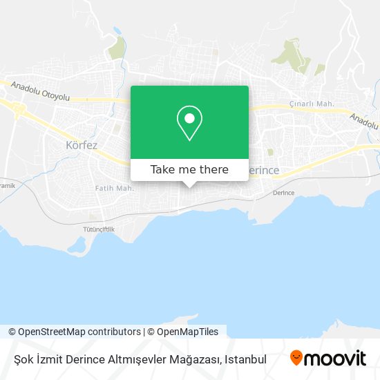 Şok İzmit Derince Altmışevler Mağazası map