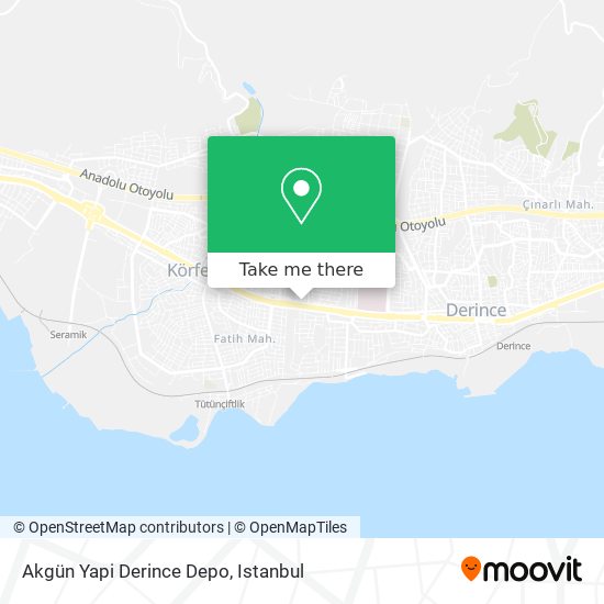 Akgün Yapi Derince Depo map