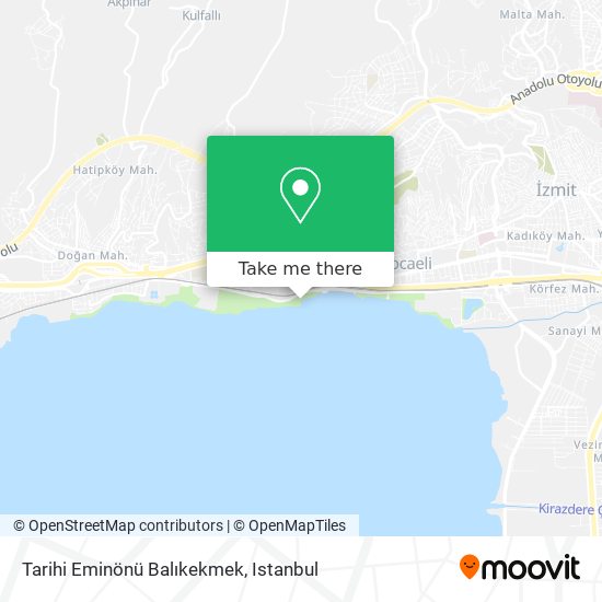 Tarihi Eminönü Balıkekmek map