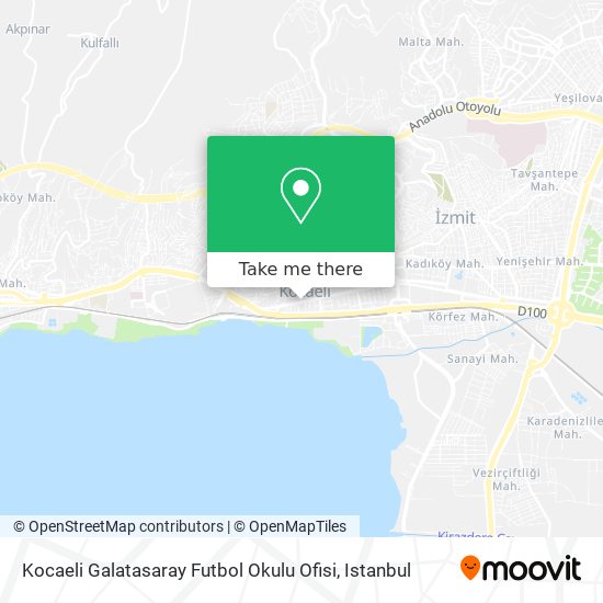 Kocaeli Galatasaray Futbol Okulu Ofisi map