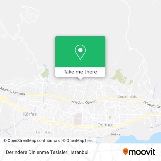 Derindere Dinlenme Tesisleri map