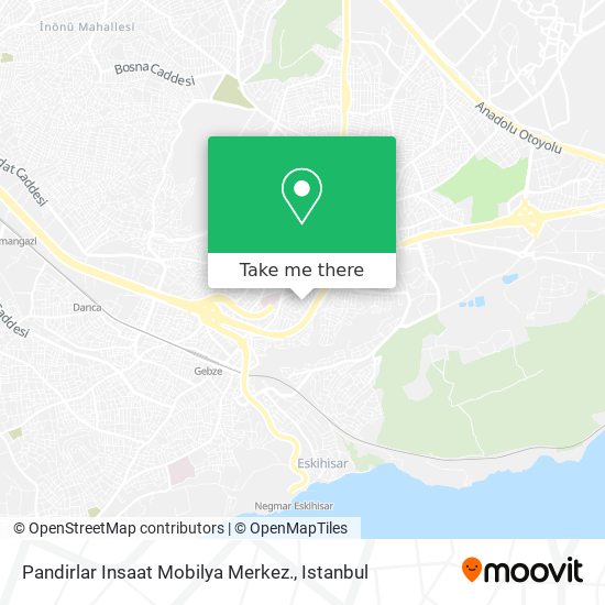 Pandirlar Insaat Mobilya Merkez. map