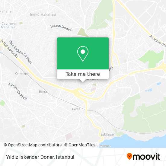 Yıldız Iskender Doner map