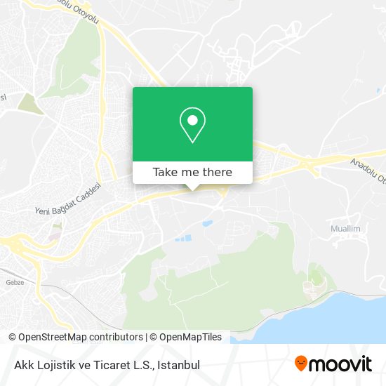 Akk Lojistik ve Ticaret L.S. map
