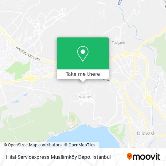 Hilal-Servicexpress Muallimköy Depo map